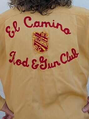 Vintage shirt - yellow El Camino Rod & Gun Club 1950s